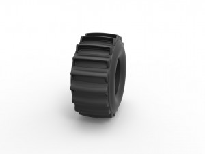 Dirt dragster rear tire 5 Scale 1 to 25 3Dプリントモデル