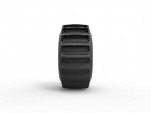 Dirt dragster rear tire 5 Scale 1 to 25 3Dプリントモデル