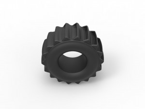 Dirt dragster rear tire 5 Scale 1 to 25 3Dプリントモデル