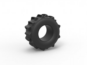 Dirt dragster rear tire 6 Scale 1 to 25 Model do druku 3D