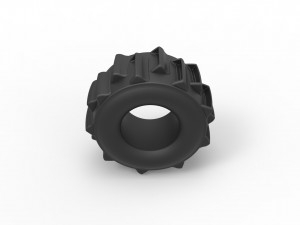 Dirt dragster rear tire 6 Scale 1 to 25 3D 프린트 모델