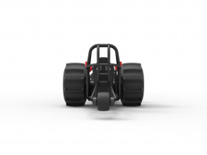 Front engine dirt dragster with turbo V8 Scale 1 to 25 3D Print Model