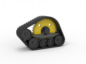 Track of tractor Scale 1 to 25 Modelo de Impressão 3D