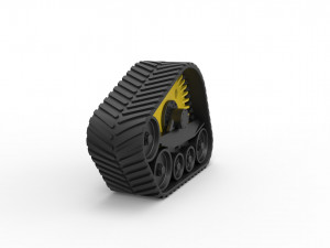 Track of tractor Scale 1 to 25 Modelo de impresión 3D