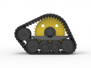 Track of tractor Scale 1 to 25 Modelo de impresión 3D