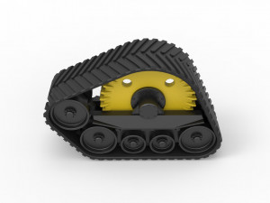 Track of tractor Scale 1 to 25 Modelo de impresión 3D