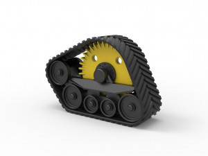 Track of tractor Scale 1 to 25 Modelo de impresión 3D