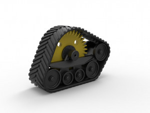 Track of tractor Scale 1 to 25 Modelo de impresión 3D