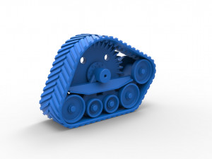 Track of tractor Scale 1 to 25 Modelo de impresión 3D