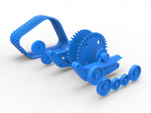 Track of tractor Scale 1 to 25 Modelo de impresión 3D