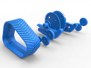 Track of tractor Scale 1 to 25 Modelo de impresión 3D