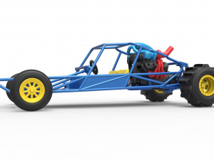 Sand drag Rail buggy Scale 1 to 25 3Dプリントモデル