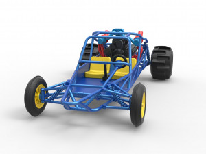 Sand drag Rail buggy Scale 1 to 25 3Dプリントモデル