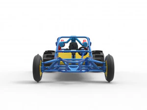 Sand drag Rail buggy Scale 1 to 25 3D Print Model