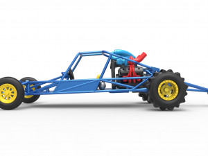 Sand drag Rail buggy Scale 1 to 25 3Dプリントモデル