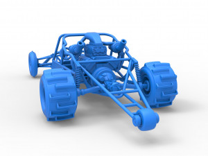 Sand drag Rail buggy Scale 1 to 25 3Dプリントモデル