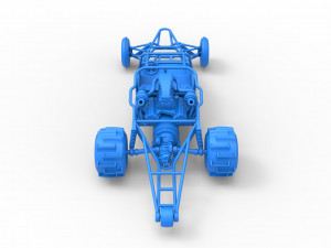 Sand drag Rail buggy Scale 1 to 25 3Dプリントモデル