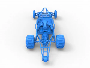 Sand drag Rail buggy Scale 1 to 25 3D Print Model