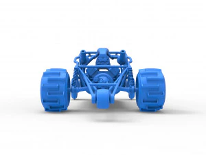 Sand drag Rail buggy Scale 1 to 25 3D Print Model