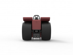 Pulling tractor with single turbo engine V12 Version 2 Scale 1 to 25 3Dプリントモデル