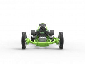Front engine old school dragster with V8 Scale 1 to 25 3D 프린트 모델