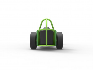Front engine old school dragster with V8 Scale 1 to 25 3D 프린트 모델