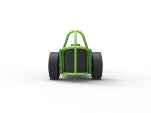 Front engine old school dragster with V8 Scale 1 to 25 3D Print Model