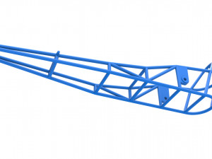 Frame of old school Front engine dragster Scale 1 to 25 3D Принт Модель