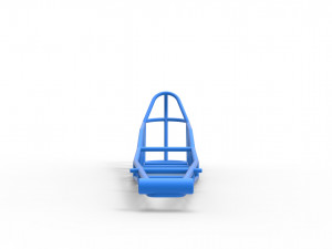 Frame of old school Front engine dragster Scale 1 to 25 3D Принт Модель