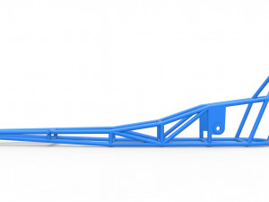 Frame of old school Front engine dragster Scale 1 to 25 3D Принт Модель