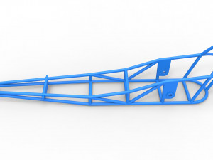 Frame of old school Front engine dragster Scale 1 to 25 3D Принт Модель
