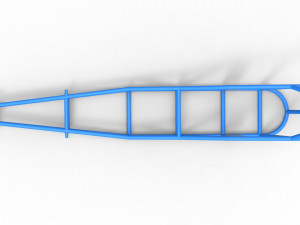 Frame of old school Front engine dragster Scale 1 to 25 3D Принт Модель