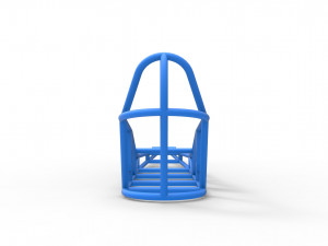 Frame of old school Front engine dragster Scale 1 to 25 3D Принт Модель
