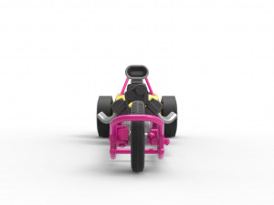 Front engine old school three wheeled dragster Scale 1 to 25 3D-printmodel
