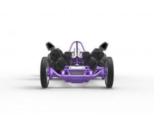Front engine old school dragster with 2 V8 Scale 1 to 25 Modèles 3D en vedette