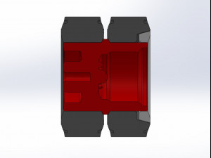 Double rear wheel of old school dragster Scale 1 to 25 3D Принт Модель