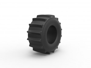 Dirt dragster rear tire 7 Scale 1 to 25 Model do druku 3D