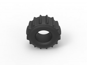 Dirt dragster rear tire 7 Scale 1 to 25 Model do druku 3D