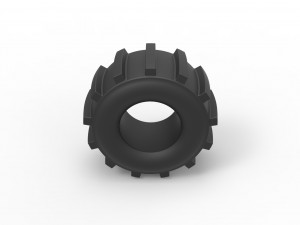 Dirt dragster rear tire 8 Scale 1 to 25 Modèles 3D en vedette