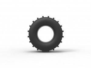 Dirt dragster rear tire 9 Scale 1 to 25 Modelo de Impressão 3D