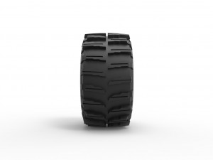 Dirt dragster rear tire 10 Scale 1 to 25 3D Принт Модель