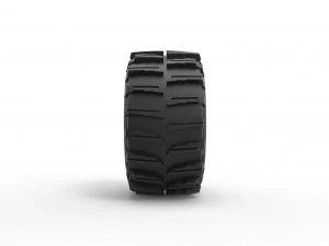 Dirt dragster rear tire 10 Scale 1 to 25 3D Print Model