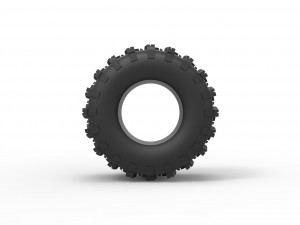Dirt dragster rear tire 10 Scale 1 to 25 3D Принт Модель