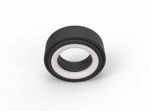 Whitewall rear tire of vintage dragster Version 1 Scale 1 to 25 3D Принт Модель