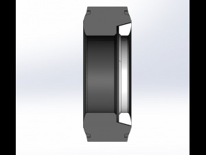 Whitewall rear tire of vintage dragster Version 1 Scale 1 to 25 3D Принт Модель