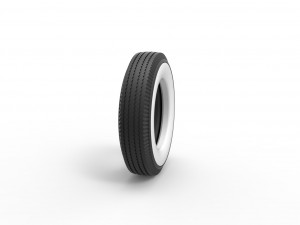 Whitewall tire Scale 1 to 25 Modelo de impresión 3D