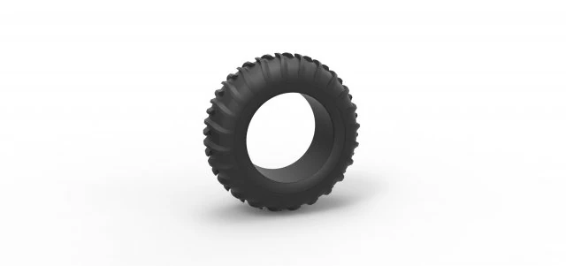 Dune buggy front tire 13 Scale 1 to 25 3D Print Model .c4d .max .obj .3ds .fbx .stl .blend 