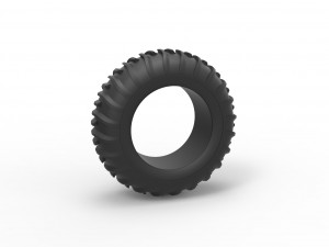 Dune buggy front tire 13 Scale 1 to 25 3Dプリントモデル
