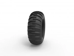 Dune buggy front tire 13 Scale 1 to 25 3D Print Model