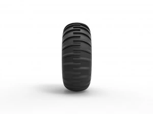 Dune buggy front tire 13 Scale 1 to 25 3D Print Model